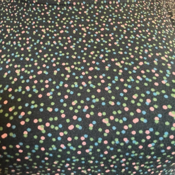 Boden Dress Womens Black Multicolor Polka Dots Fit Flare Jersey Size US 2 P - Picture 6 of 12